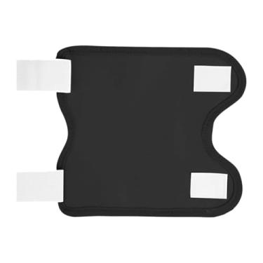 Imagem de MotiveTech Pacote de óleo de rícino para joelho, suporte de joelho, multiuso, macio, à prova de vazamento, compressa de óleo de rícino para ioga, viagens, casa, Preto