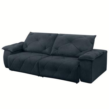 Imagem de Sofá 4 Lugares Retrátil e Reclinável Master Cinza