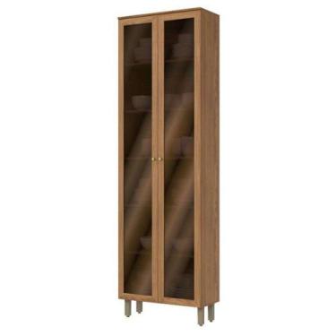 Imagem de Cristaleira 2 Portas Requinte Nature  Henn - MÓVEIS HENN