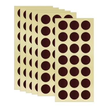 Imagem de 126 Pcs Match Striker Papers Self Adhesive Matches Stickers Round Bottle Candle Stickers Matchbox Making Paper Match Striker Circle Dots for Craft Projects