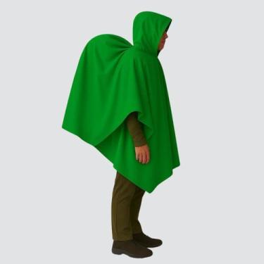 Imagem de Poncho de Chuva de Trekking Impermeável Outdoor - Vila Flor, Verde