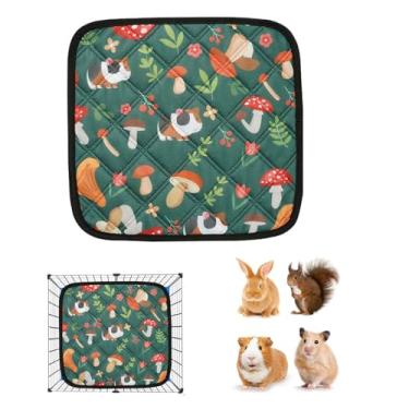 Imagem de Almofadas de coelho, forro lavável para gaiola de hamster, roupa de cama de animais pequenos, reutilizável para animais de estimação, almofada de urina para descanso diário, sono, interior, exterior