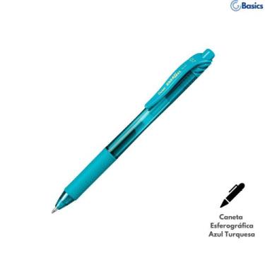 Imagem de Caneta Pentel 0.7 mm Esferografica Azul Turquesa - Energel