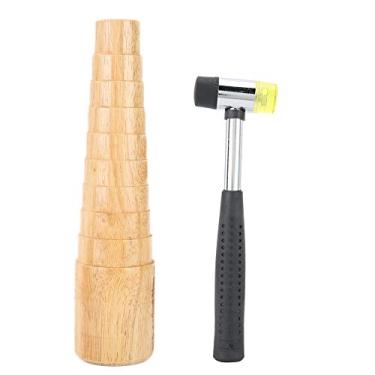 Imagem de Pulseira Fazendo Vara Bangle Mandril Martelo Tool Set Jóias Premium Fazendo Kit para Entusiastas Crafting Madeira Metal Material Plástico 21.6cm 29cm Tamanho