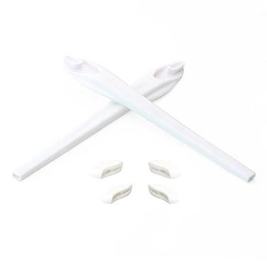 Imagem de Eye Opening Stuff Kits de borracha para substituição e nariz compatíveis com óculos de sol Oakley Flak 2.0/Flak 2.0 XL OO9188 - Branco