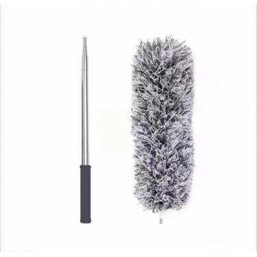 Imagem de Espanador Telescópico 280cm Retrátil Flexível Microfibra Poeira Teto Parede Canto Móvel Limpeza