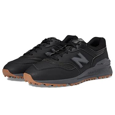 Imagem de New Balance 997 SL Tênis de golfe masculino, Preto/cinza, 13 X-Wide