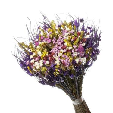 Imagem de Buque De Flor Seca Estrelinha Presente Decoração - Lilás e Rosa - Pens