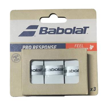 Imagem de Overgrip Babolat Pro Response Branco - 3 Unidades