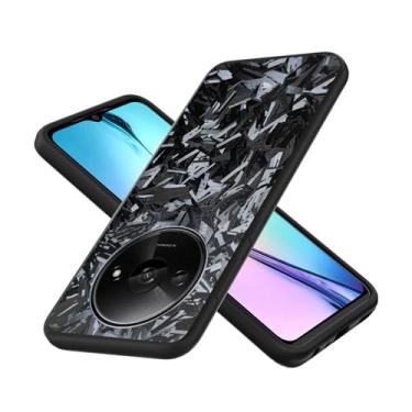 Imagem de Capa compatível com Xiaomi Redmi A3x, silicone macio TPU + reflexo traseiro 3D fosco anti-impressões digitais compatível com Xiaomi Redmi A3x X6881 capa de telefone