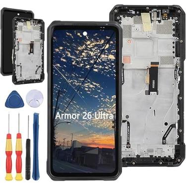 Imagem de Yuxyiony Nova tela de substituição para Ulefone Armor 26 Ultra LCD tela de reparo e acessórios de ferramenta de substituição (sem antena)