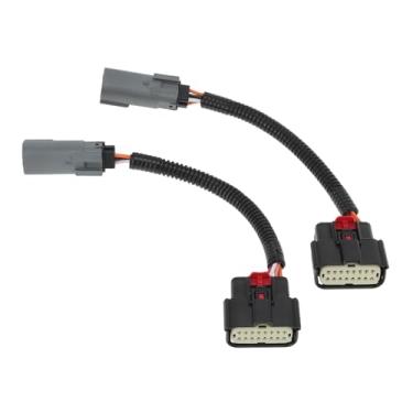 Imagem de Motoforti Kit de chicote adaptador de lanterna traseira de halogênio para LED para Ford F-150 2018-2020 Non-BLIS Plug and Play, 2 peças esquerda e direita