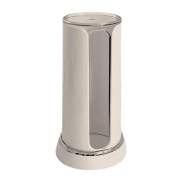 Imagem de SiaBiced Organizador de Lenços Demaquilantes, Dispensador de Lenços Demaquilantes Recarregáveis para Banheiro, Ideal para Casa E Banheiro, Creme, Tamanho real