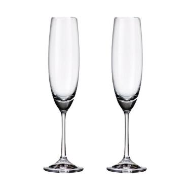 Imagem de Taça De Cristal Bohemia Para Champanhe 250Ml Milvus 2 Peças