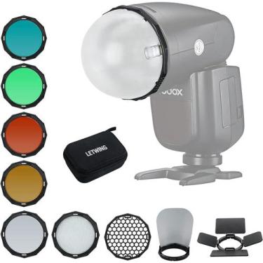 Imagem de Kit de acessórios Flash LETWING TR-09 para Godox V1, V1 Pro, H200R, AD