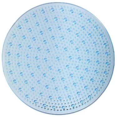 Imagem de Tapete Box Antiderrapante Banheiro Redondo 50x50 Cm (Azul)