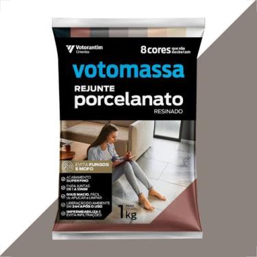 Imagem de Rejunte votomassa porcelanato cinza escuro 1 kg - VOTORANTIN