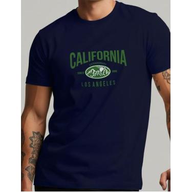 Imagem de Camiseta Masculina California Los Angeles Estampada 100% Algodão Stree
