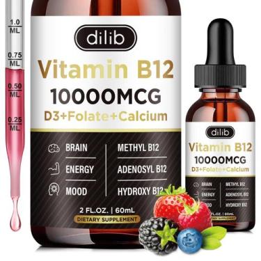 Imagem de Suplemento dilib Complexo de Vitamina B12 10000mcg Vegano 2mL