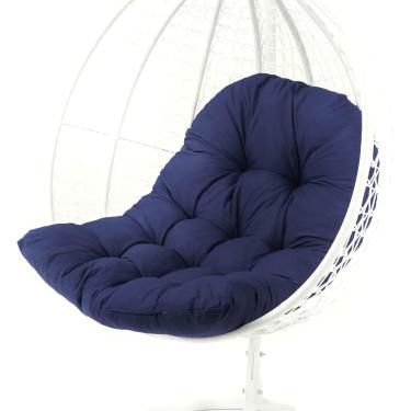 Imagem de Almofada De Cadeira Suspensa De 120 * 80 Cm - Almofada De Assento à Prova D'água E Resistente A Uv Para Balanço De Suspensão De Vime Pe, Navy Blue