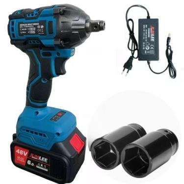 Imagem de Parafusadeira Furadeira De Impacto Portatil Uma Bateria 48v - JUMLEE