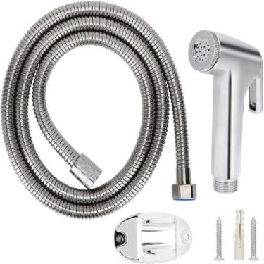 Imagem de Ducha Higiênica Cromada ABS com Gatilho e Mangueira 1m Luxo