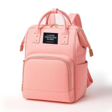 Imagem de Mochila Maternidade Grande Térmica Impermeável Com Divisórias Internas