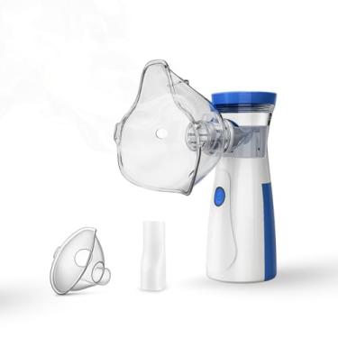 Imagem de Nebulizador Ultrassônico Portátil, Máscaras Adulto e Infantil, Silencioso, para Tratamento Respiratório