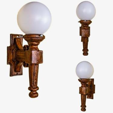 Imagem de Tocheiro 03un aplique de parede ferro fundido - Pronto Artes