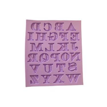 Imagem de F1196 molde de silicone alfabeto confeitaria biscuit - confeitaria dos