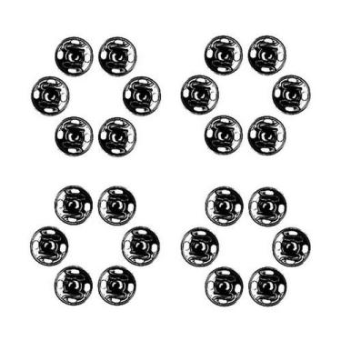 Imagem de Colchete de pressão invisivel (6 un) - IMPORTAÇÃO, 8MM - PRETO