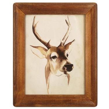 Imagem de Porta-retratos de madeira icheesday Rustic Brown 21x29,7 cm