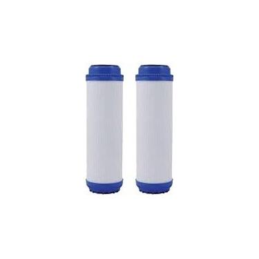 Imagem de CFS Pacote com 2 cartuchos de filtro de água de carvão ativado granular compatíveis com modelos CC-10 – Remove mau gosto e odor – Cartucho de filtro de substituição para toda a casa – 24,8 cm x 7,3 cm