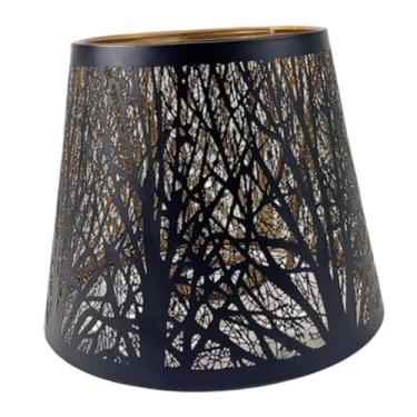 Imagem de Ｂｅｓｇａ Abajur de metal, abajur de ferro, acessórios para abajur, luminária para lustre, luminária de mesa, decoração para casa, cozinha de fazenda, Preto Grande