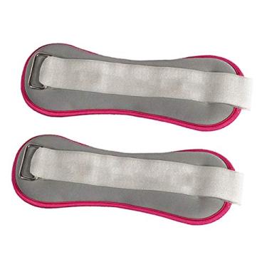 Imagem de Milageto Tiras de pulso de neoprene peso até o tornozelo, 0,5 kg, par de pernas - cinza