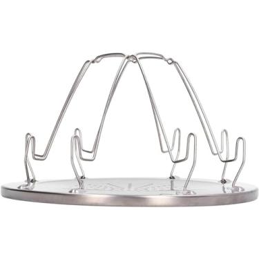 Imagem de Torradeira de acampamento para fogão a gás, torradeira, portátil, aço inoxidável, 4 fatias, propano, torradeira, suporte para acampamento, pesca, trilhas, torradeira