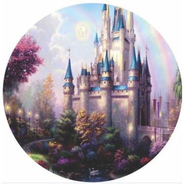 Imagem de Painel de Lona Redondo  Castelo Arco Iris - Fabrika De festa, 200x200c