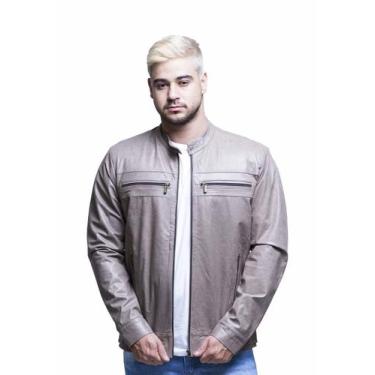 Imagem de Jaqueta de Couro Slim Craqui Brown - Parra Couros, G