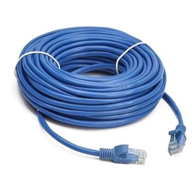 Imagem de Cabo de rede 20 metros RJ45 Montado azul Cat5e