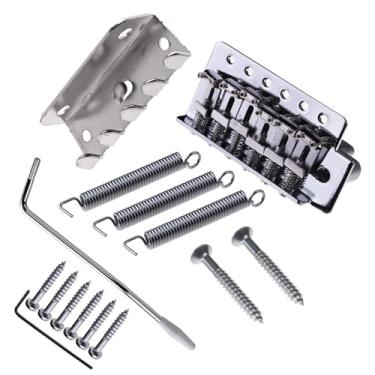 Imagem de DIAO79NI Ponte Tremolo vintage de 52,5 mm de 6 parafusos para guitarras elétricas estilo Fender Squier Strat Stratocaster (cromada)