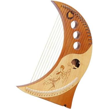 Imagem de Harpa Lyre ument Harp 19 cordas 15 tons pequena Harpa Lyre Harp com cordas, 1 19 cordas, pequeno