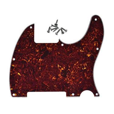 Imagem de Dopro 8 furos Tele placa de raspagem para guitarra em branco serve para Fender Telecaster Esquire Vintage Tortoise