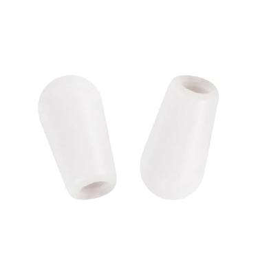 Imagem de DIAO79NI #8/32 Pontas de interruptor de alternância de 3 vias para guitarra, botões LP, compatíveis com Gibson Les Paul/SG com interruptor seletor de captador estilo Switchcraft, branco (conjunto de 2