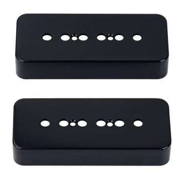 Imagem de Banworks Capas de captador de plástico P90 para guitarra elétrica P-90 Soapbar captador capas de 50 mm (1-31/81.3 cm) captador de pescoço para guitarra elétrica Epiphone Les Paul LP pacote com 2 JT