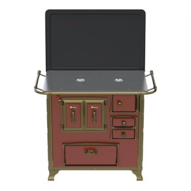 Imagem de Fogão a Lenha N 1 Renaissance Chapa de Aluminio Tabaco Saida Esquerda