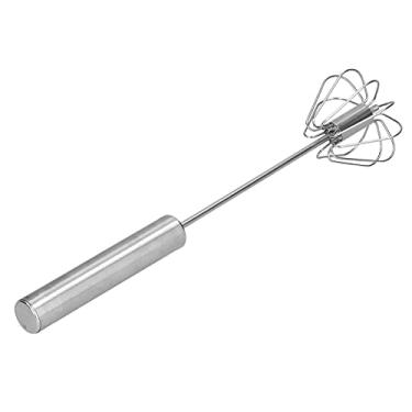 Imagem de ZJchao Mistor de Mão, Batedor Manual Com Alça Ergonômica Semiautomática de Aço Inoxidável Pequeno Batedor Semi -automático para Agitação, Ovos de Agitação, Molhos, Milk -shakes, Cremes, Batedores