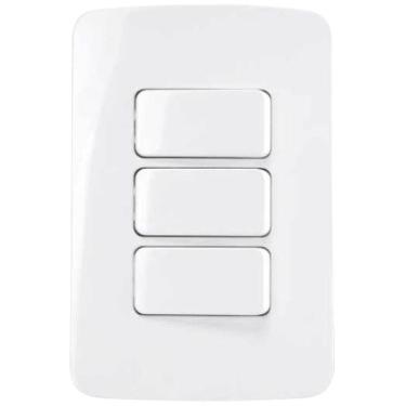 Imagem de Tomada Tripla 3 Interruptor Margirius Three Way B3