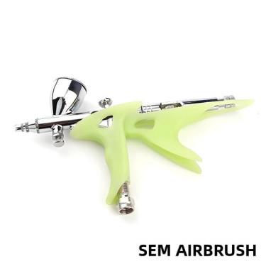 Imagem de Suporte Portátil Para Aerógrafo SAGUD Acessórios Preto Verde Laranja S