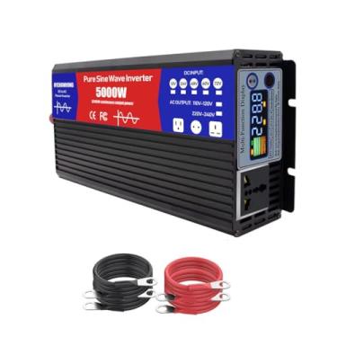 Imagem de Conversor inversor de energia solar de baixa frequência de 60 V a 220 V, 5000 W, carregador inversor de onda senoidal pura CC 12 V, 24 V, 48 V, 60 V e 72 V,CA 220 V,24V TO 220V 50HZ