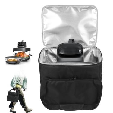 Imagem de NUENSS-ROR Bolsa de transporte Air Fryer para fritadeira de ar portátil Kismile 5 em 1 – Bolsa de viagem portátil para fritadeira a ar com folha de alumínio, resistente ao calor, à prova d'água